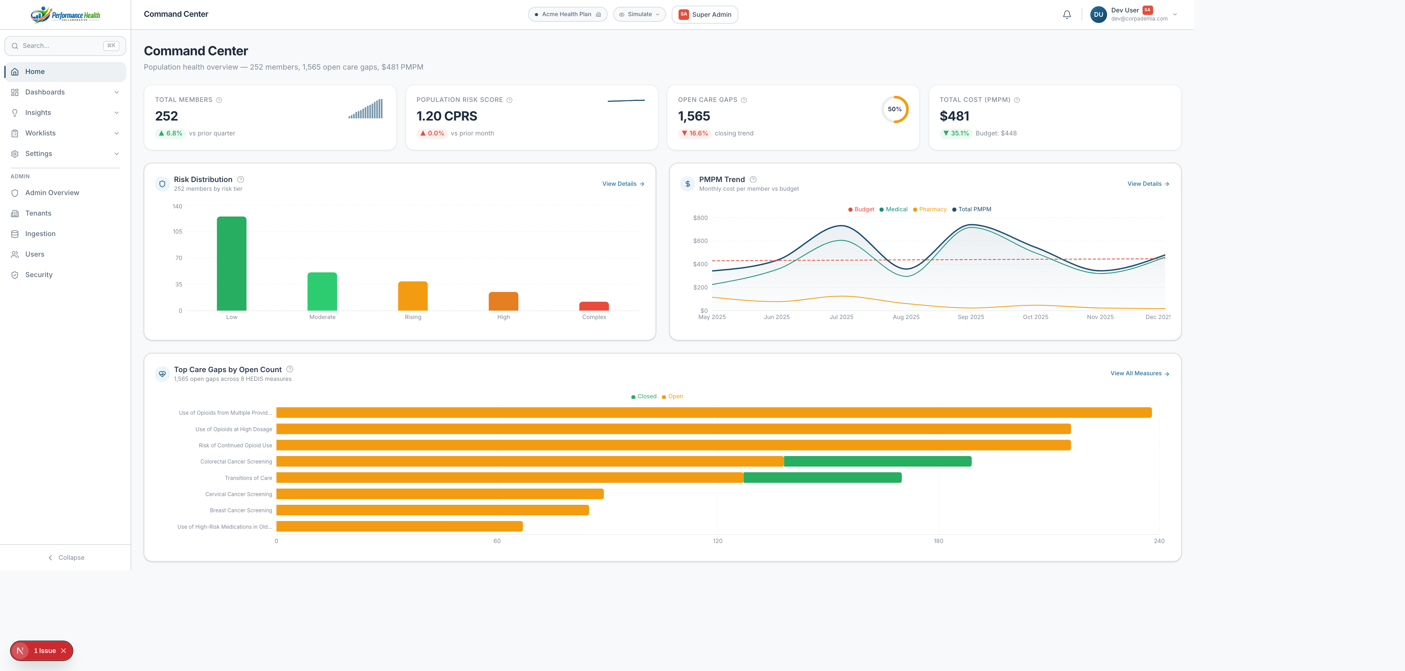 HealthBenIQ Command Center